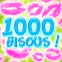 Cascade multicolore de "1000 bisous"!