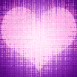 Coeur de pixels d'amour