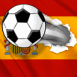 Foot: Ballon transperant le drapeau espagnol
