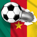 Foot: Ballon transperant le drapeau camerounais