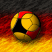 Allemagne : Ballon de foot sur drapeau
