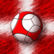 Danemark : Ballon de foot sur drapeau