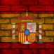 Mur aux couleurs de l'Espagne