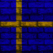 Mur aux couleurs de la Suède
