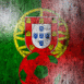 Portugal : Ballon de foot sur mur grunge
