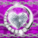 Coeur étincelant en diamants