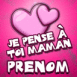 Coeurs "Je pense  toi maman"
