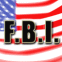 "FBI" avec en fond le drapeau US