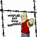 Malabar "Touche pas � mon portable" avec barbel�s