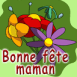 Bouquet de fleurs "Bonne f�te Maman"