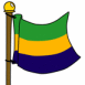 Gabon (drapeau flottant)