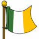 Irlande (drapeau flottant)