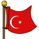 Turquie (drapeau flottant)