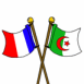 France et Algérie (drapeaux flottants)