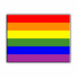 Rainbow flag ombr