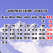 Calendrier Montagne Janvier