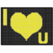 Diodes jaunes "I love U"