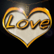 Coeur en pendentif "Love"