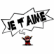 Petit personnage hurlant "Je t'aime"