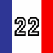 France: Drapeau numro 22