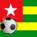 Togo: Drapeau et ballon encastr