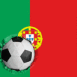 Portugal: Drapeau et ballon encastr
