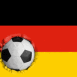 Allemagne: Drapeau et ballon encastré