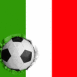 Italie: Drapeau et ballon encastr