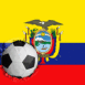 Equateur: Drapeau et ballon encastr