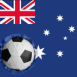 Australie: Drapeau et ballon encastr